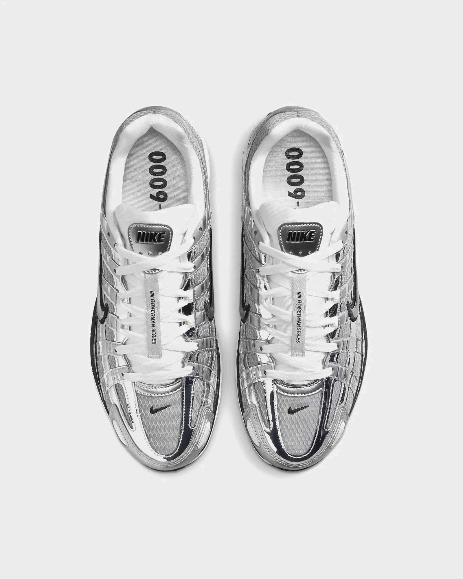 P-6000 Metallic Silver / Sail / Black / Metallic Silver Low Top Sneakers