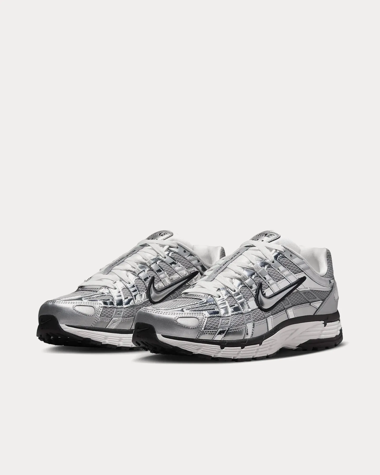 P-6000 Metallic Silver / Sail / Black / Metallic Silver Low Top Sneakers