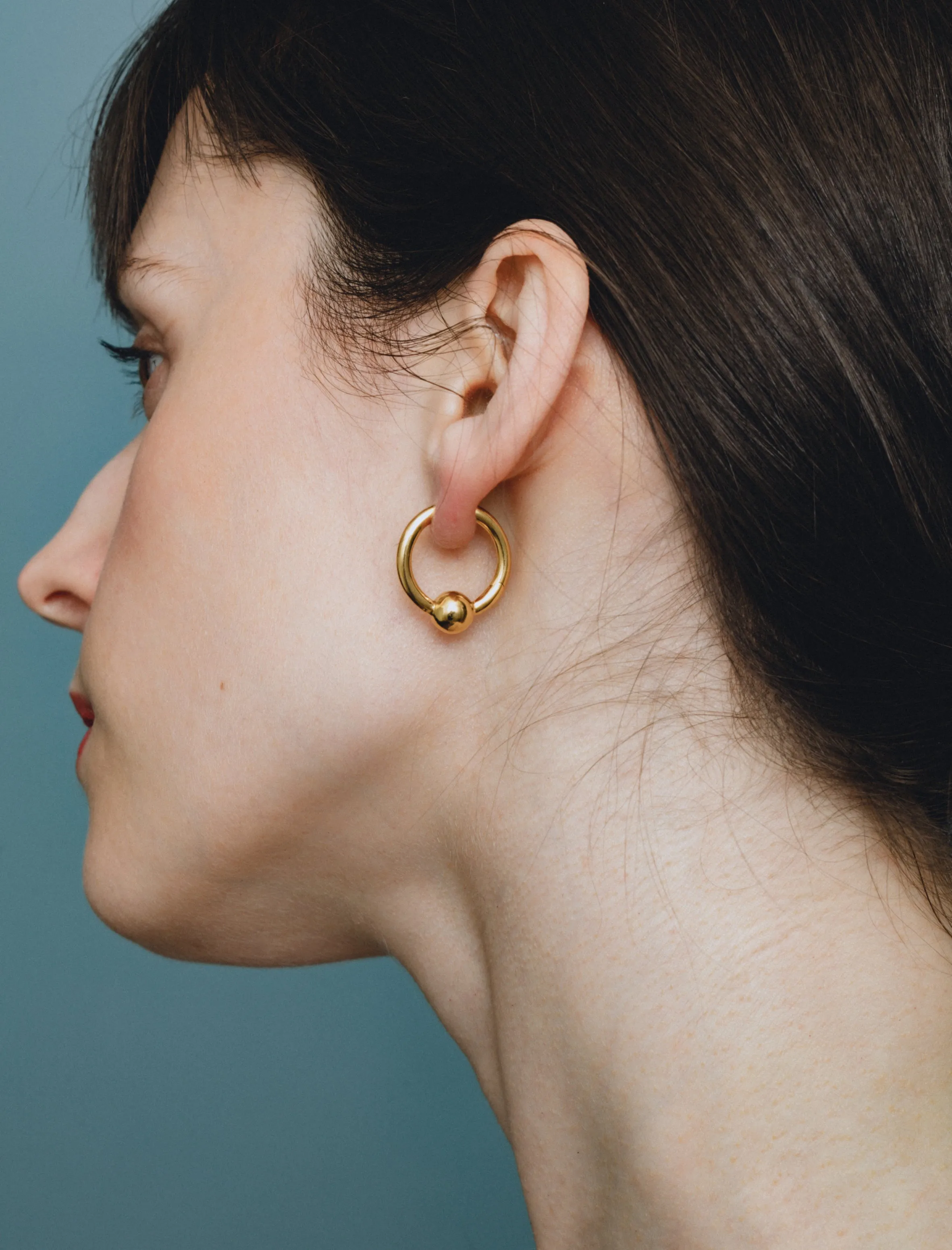 Pearl Earrings Polished Vermeil