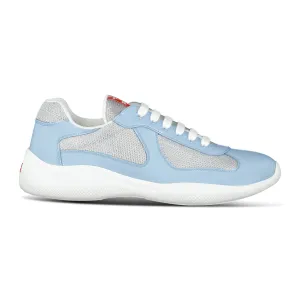 Prada Americas Cup Sneakers Baby Blue & Grey Mesh
