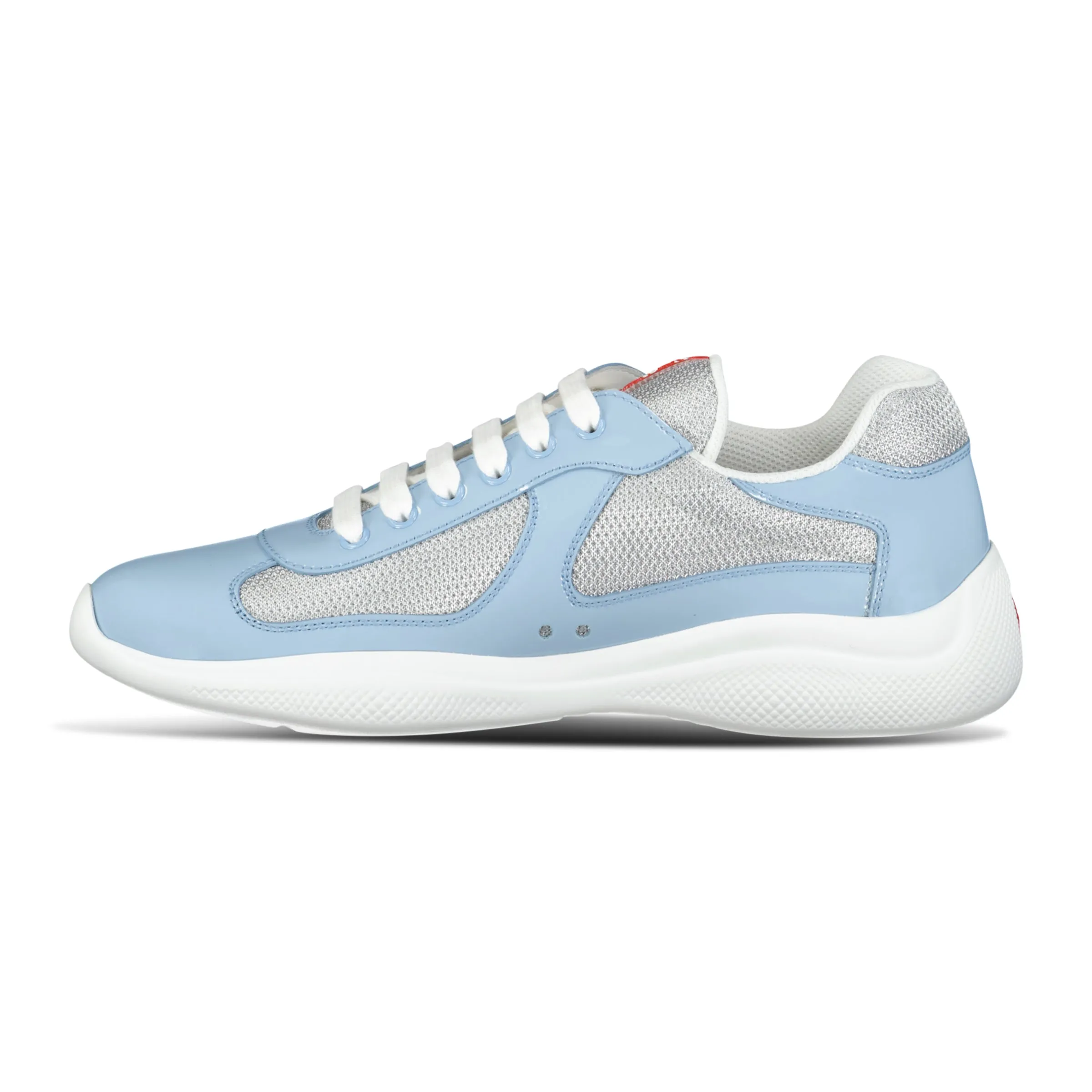 Prada Americas Cup Sneakers Baby Blue & Grey Mesh
