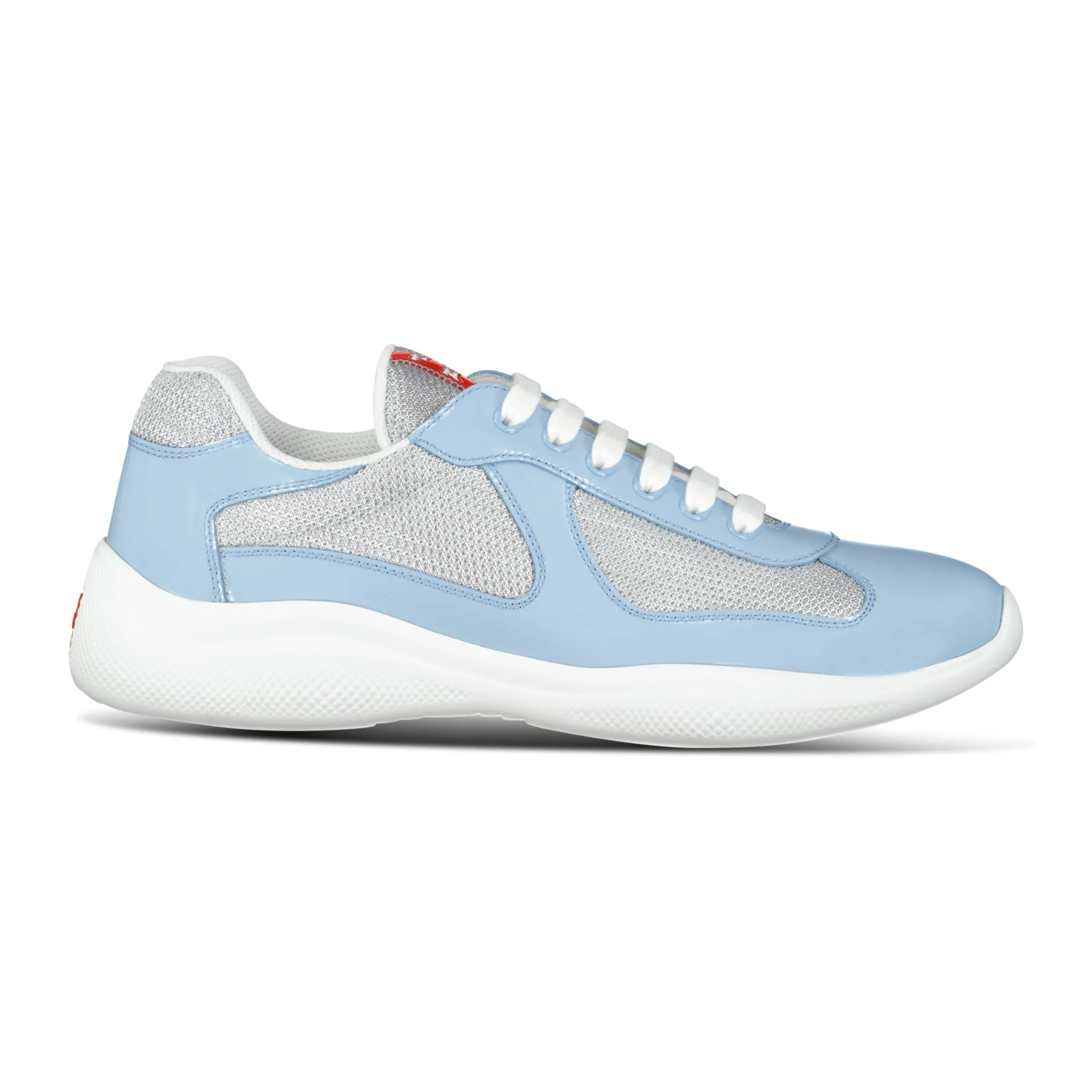 Prada Americas Cup Sneakers Baby Blue & Grey Mesh