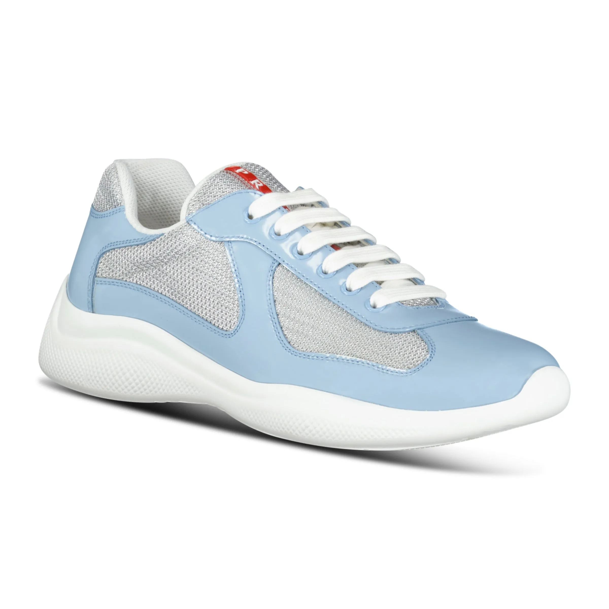 Prada Americas Cup Sneakers Baby Blue & Grey Mesh