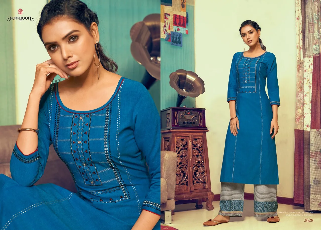 Rangoon Presents Pick Up Cotton Casual Wear Kurtis Collection