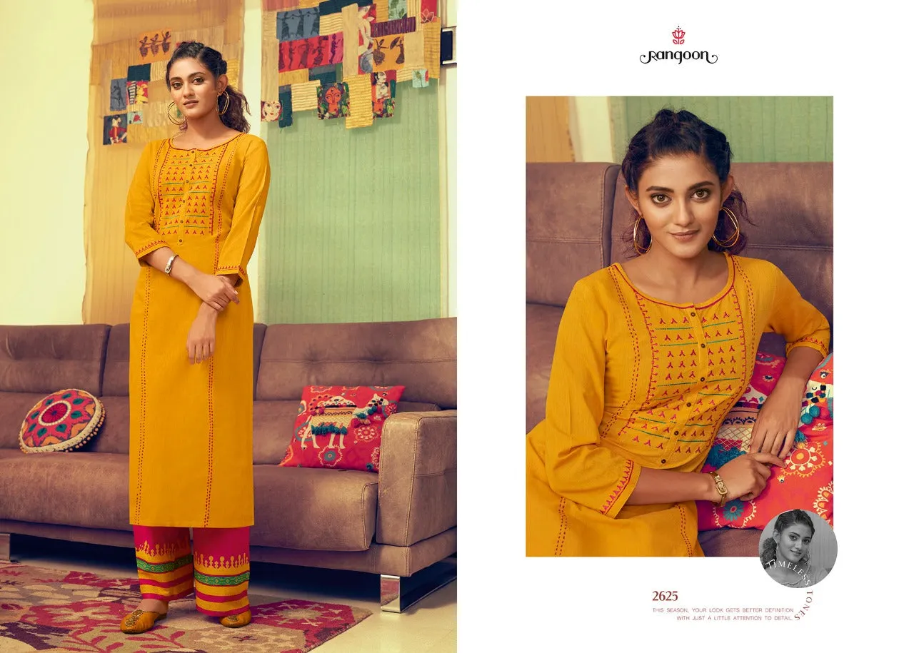 Rangoon Presents Pick Up Cotton Casual Wear Kurtis Collection