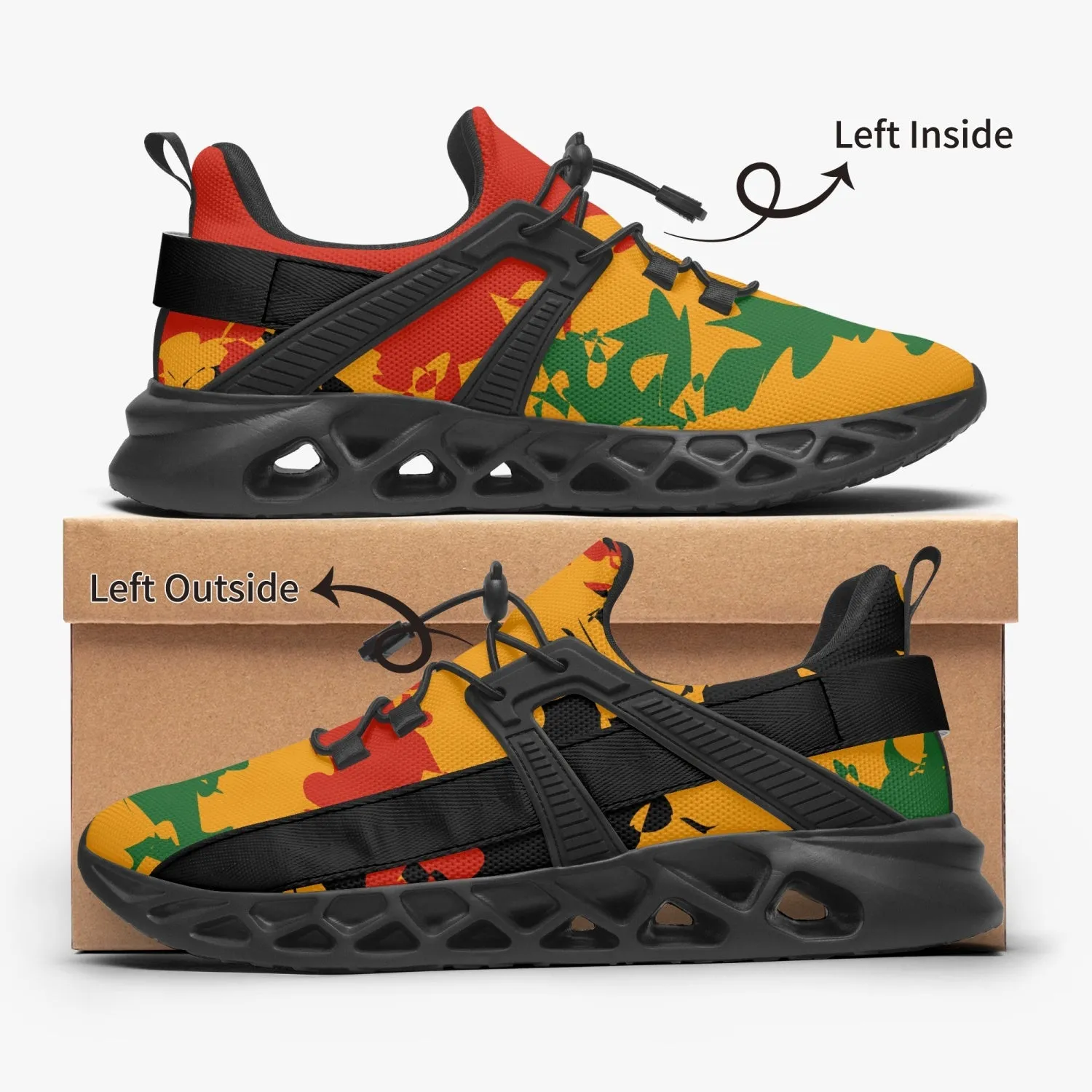 Rastaman Camo Unisex Running Sneakers