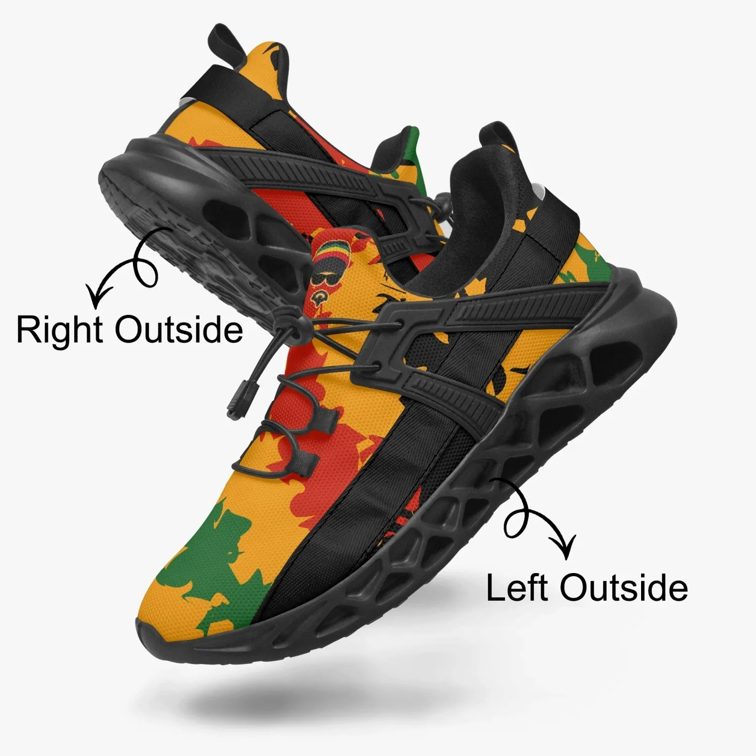 Rastaman Camo Unisex Running Sneakers