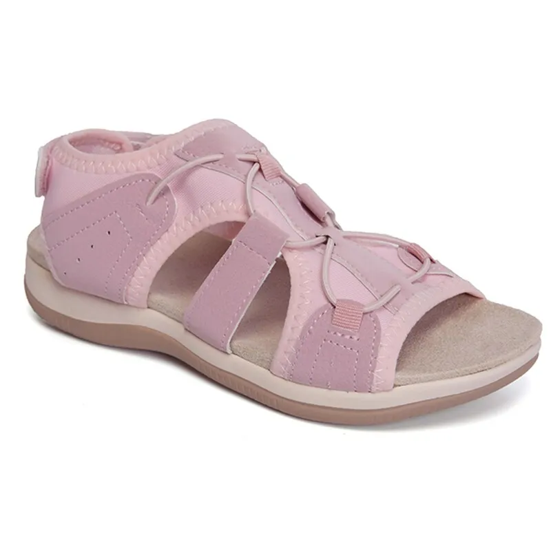 Rimocy Women's Sandals  New Hook Loop Platform Flat Heels Sandals Woman Comfortable Soft Bottom Non-slip Sandalias De Mujer