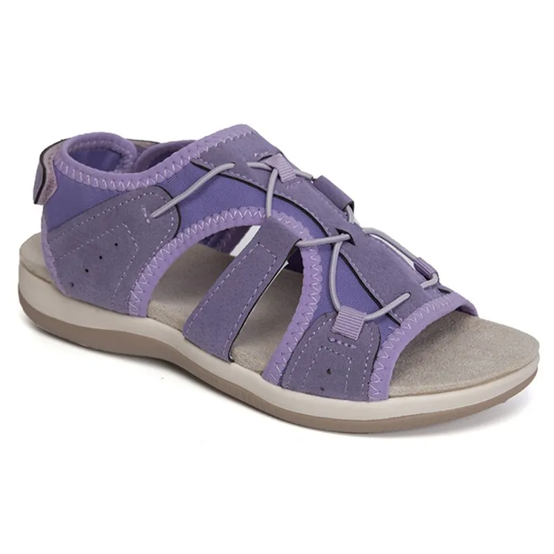 Rimocy Women's Sandals  New Hook Loop Platform Flat Heels Sandals Woman Comfortable Soft Bottom Non-slip Sandalias De Mujer