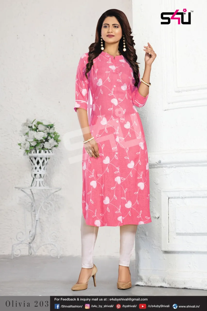 S4U Shivali Olivia Vol 2 Fancy Casual Wear Kurti Collection