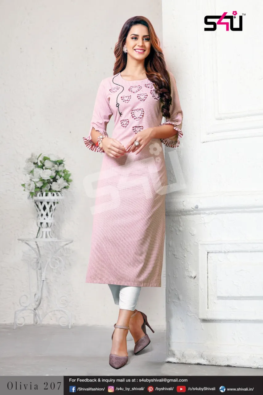 S4U Shivali Olivia Vol 2 Fancy Casual Wear Kurti Collection