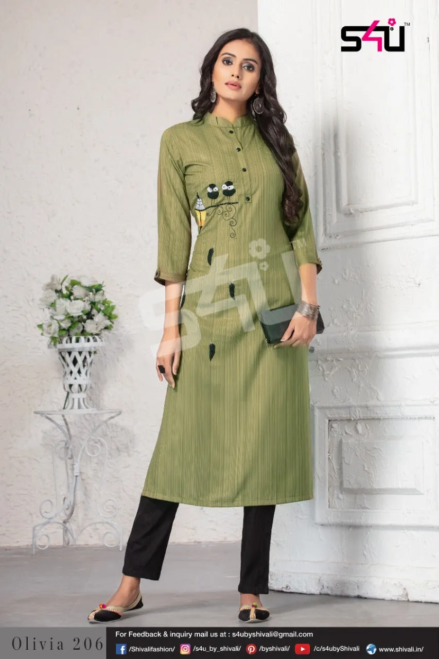 S4U Shivali Olivia Vol 2 Fancy Casual Wear Kurti Collection