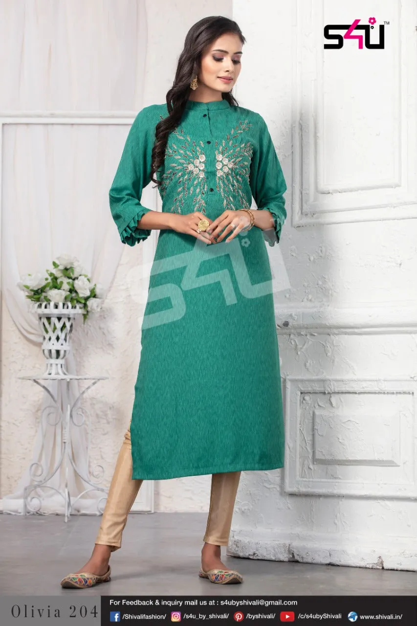 S4U Shivali Olivia Vol 2 Fancy Casual Wear Kurti Collection