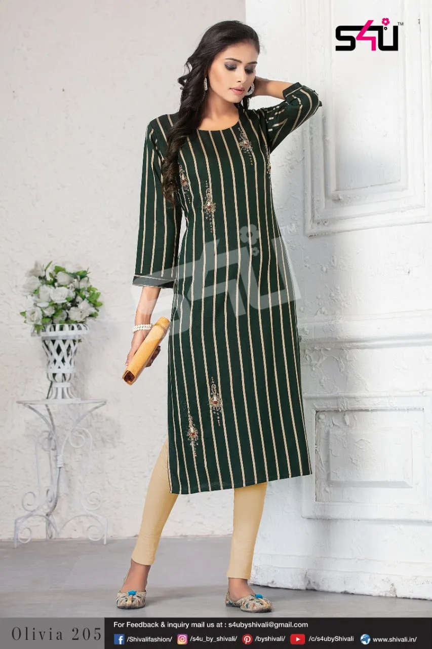 S4U Shivali Olivia Vol 2 Fancy Casual Wear Kurti Collection