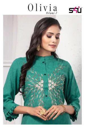 S4U Shivali Olivia Vol 2 Fancy Casual Wear Kurti Collection