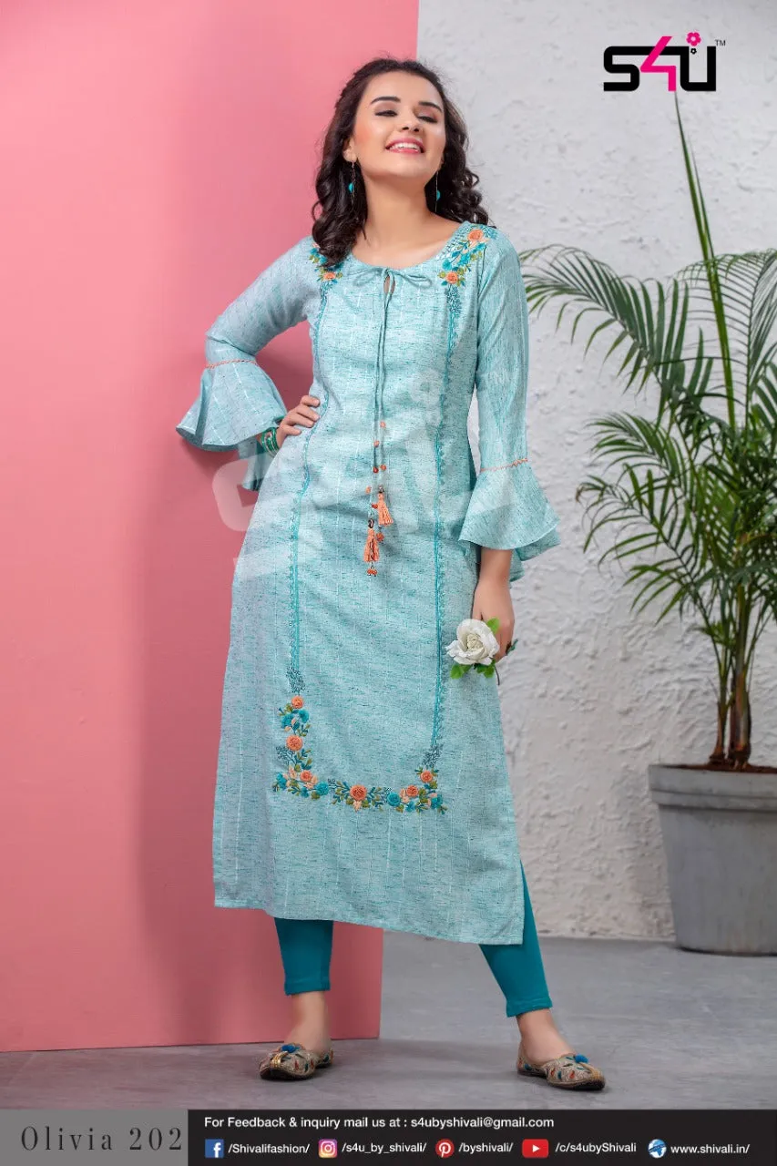 S4U Shivali Olivia Vol 2 Fancy Casual Wear Kurti Collection
