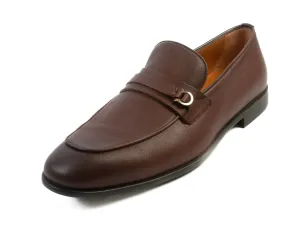 Salvatore Ferragamo NIB Cocoa Brown Calf Leather Desio Loafers
