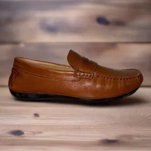 Savelli 33250 Mens Tan Leather Slip On Loafers
