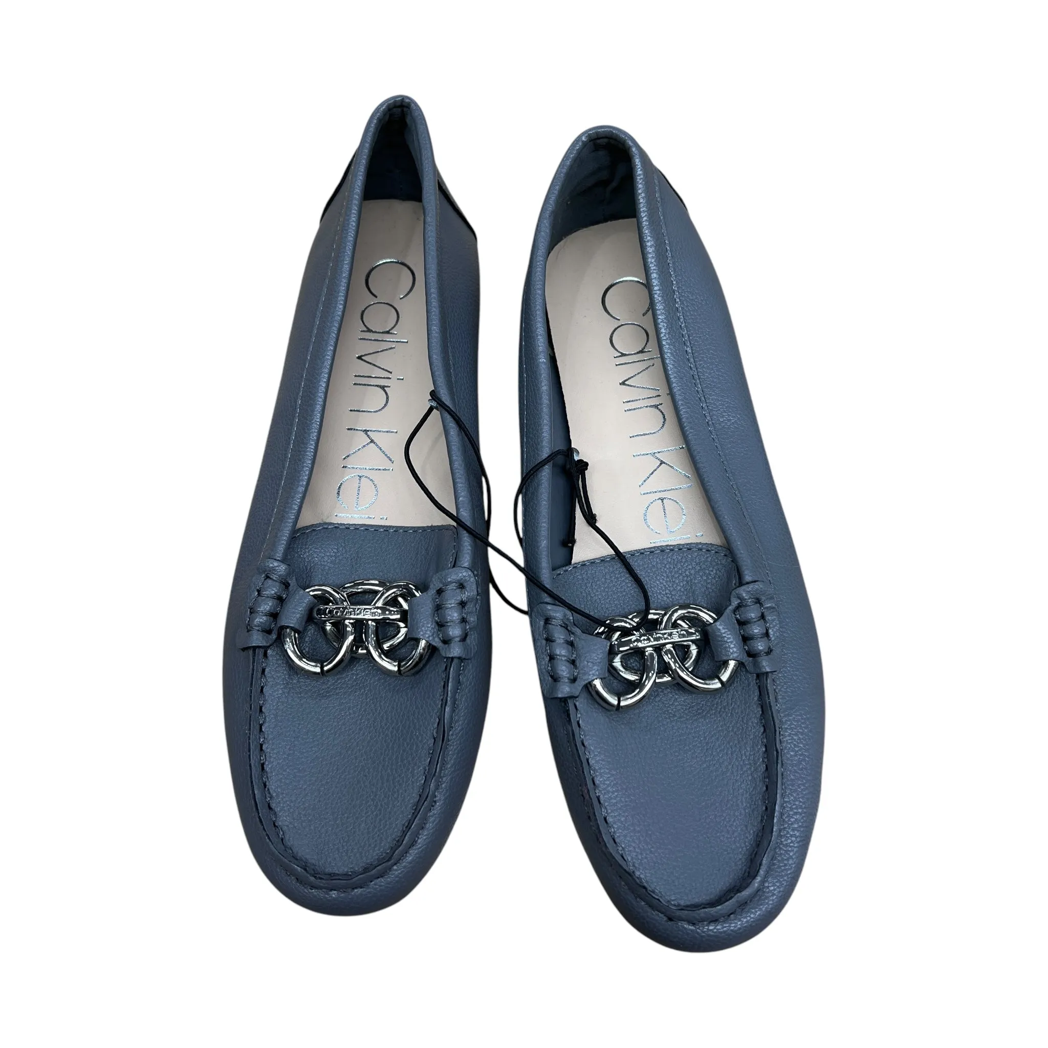 Shoes Flats By Calvin Klein In Grey, Size:8