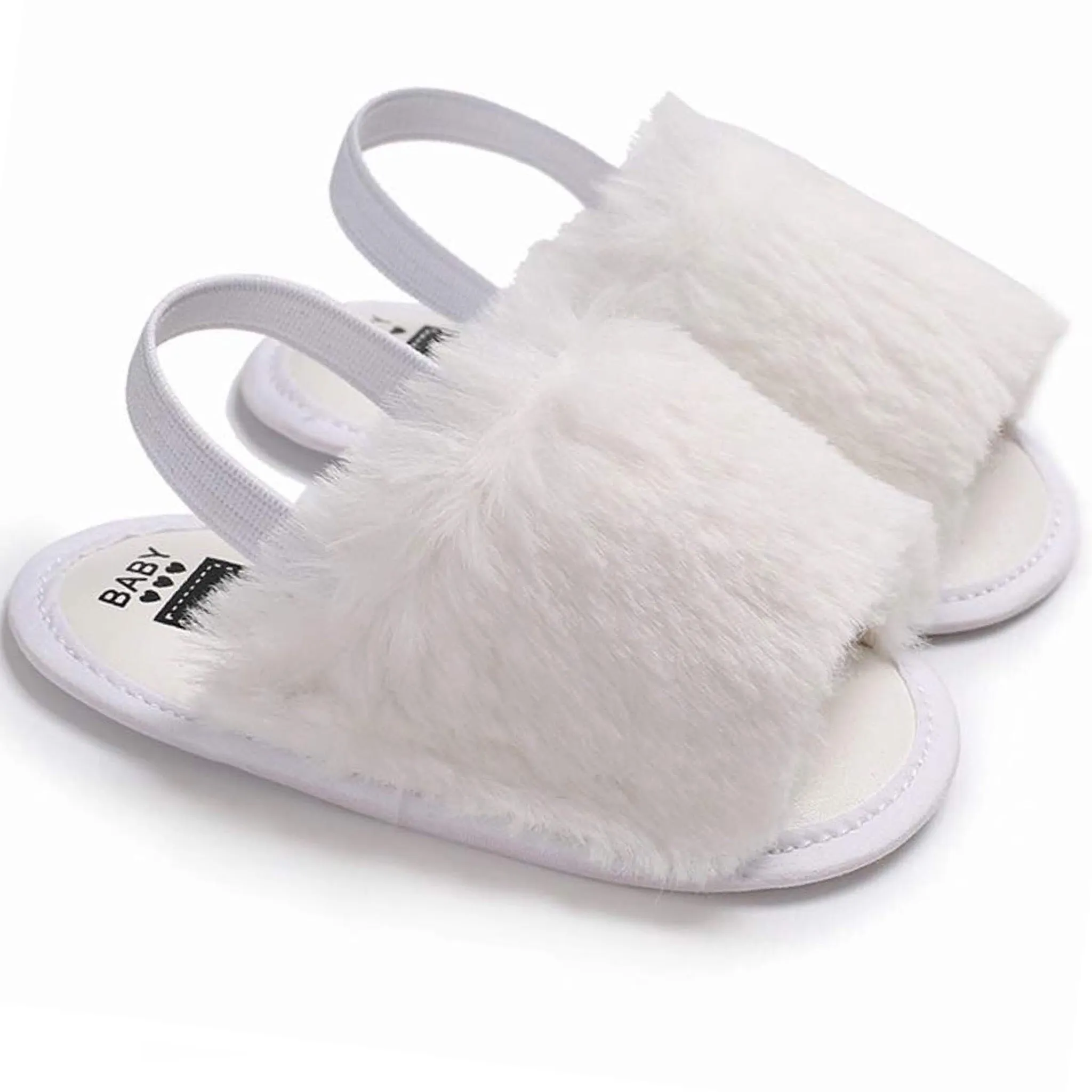 Sling Back Scuffs White