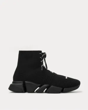 Speed 2.0 Stretch-Knit  Black high top sneakers