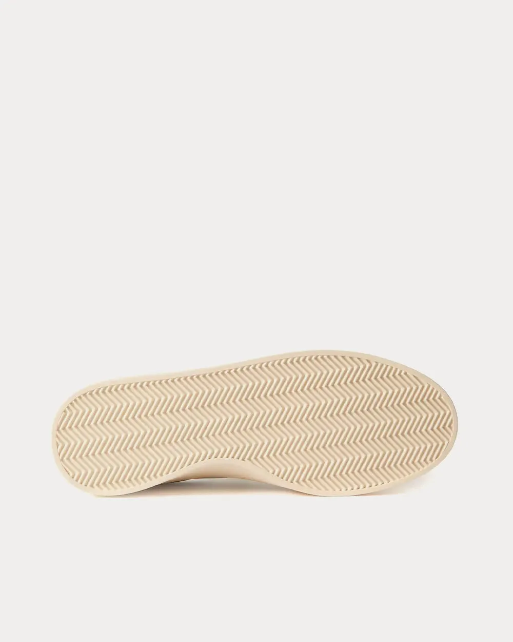 Suede-Trimmed Nubuck Light Grey Low Top Sneakers