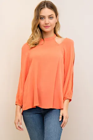 Take a Peek Cold Shoulder Top