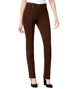 Tummy-Control Straight-Leg Jeans