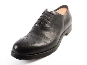 Untamed Street Black Perf Toe Oxfords