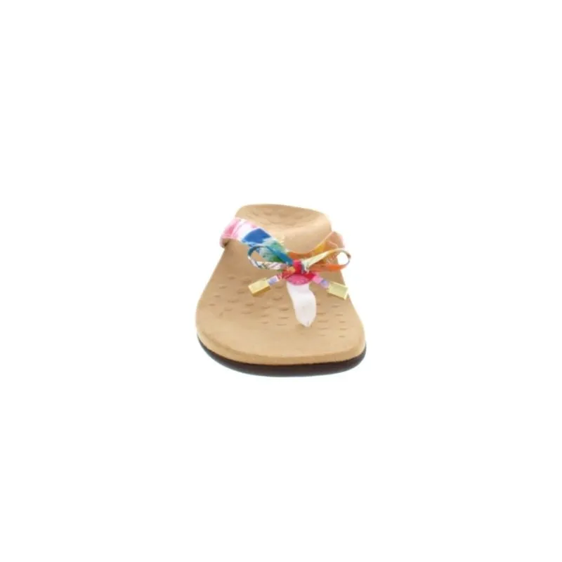 Vionic Rest Bella II White Floral Women's Flipflops