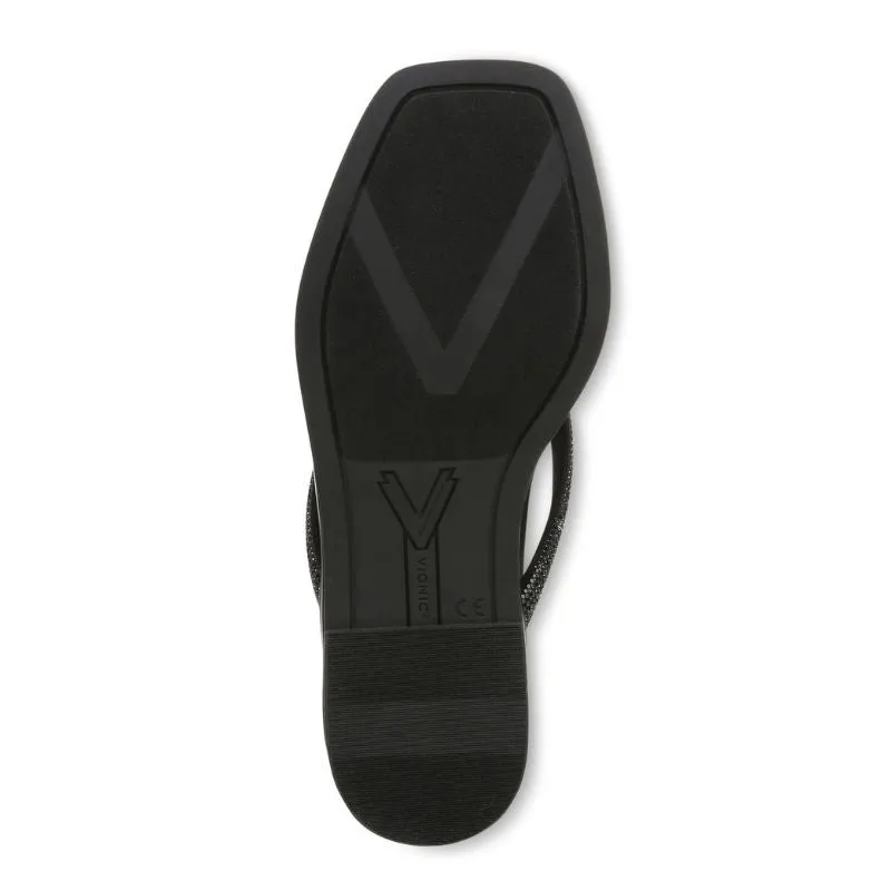 Vionic Vista Shine Black Women's Flipflops
