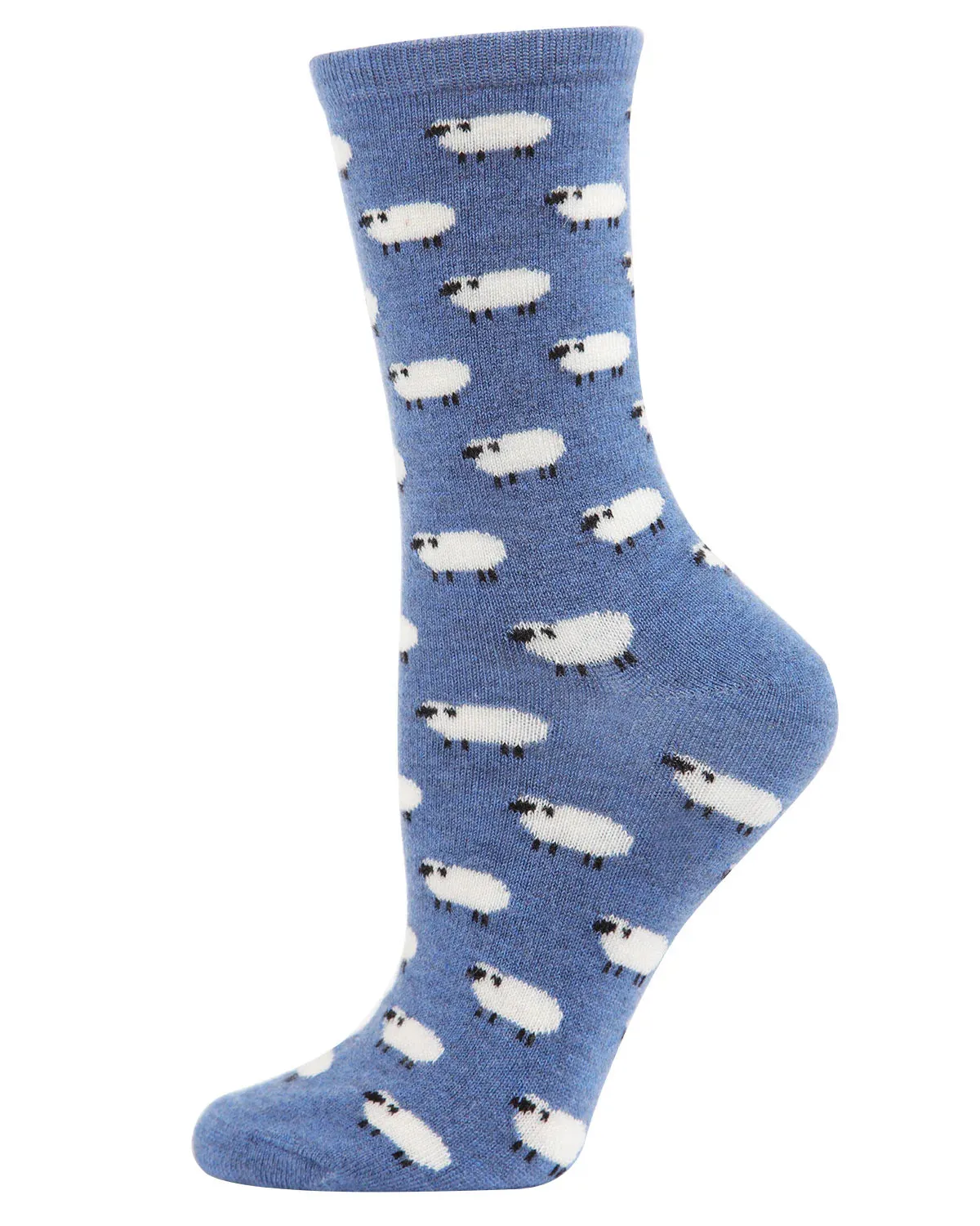 White Sheep Cashmere Socks in Denim