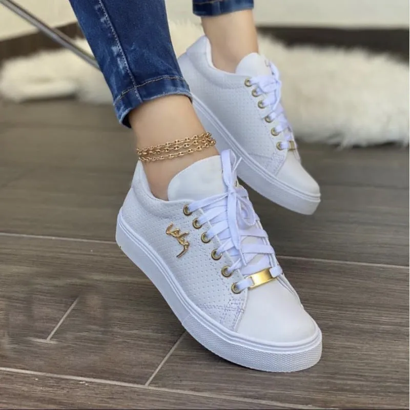 Women's Breathable Leather Sneakers