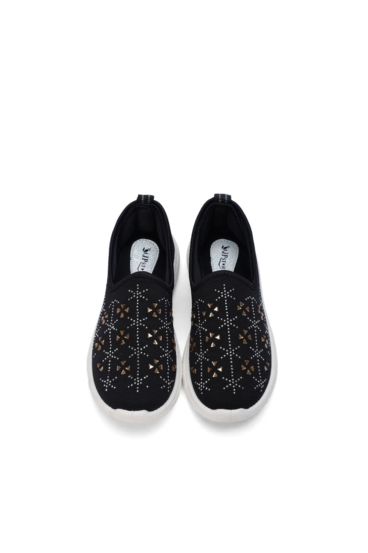 Women's Fancy Black Canvas Shoes