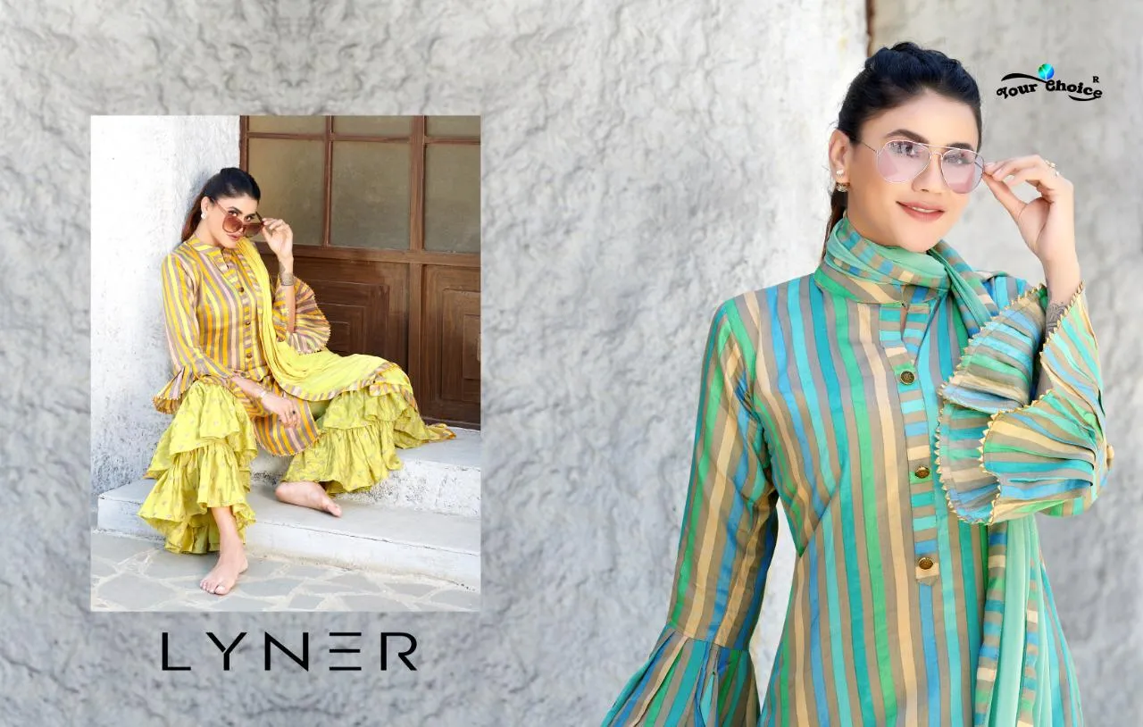 Your Choice Presents Lyner Cotton Casual Wear Salwar Suits