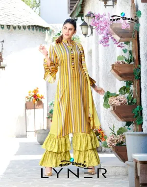 Your Choice Presents Lyner Cotton Casual Wear Salwar Suits