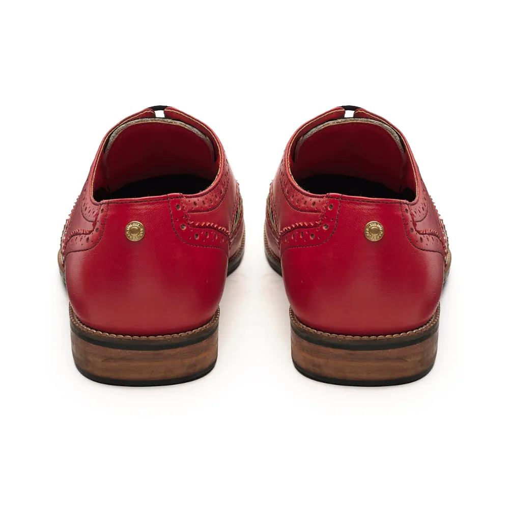 Zebra Brogue_ for Men – Crimson (discontinued)